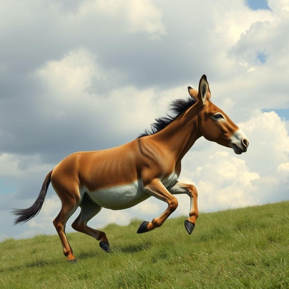 Dream : A donkey chasing you in a dream