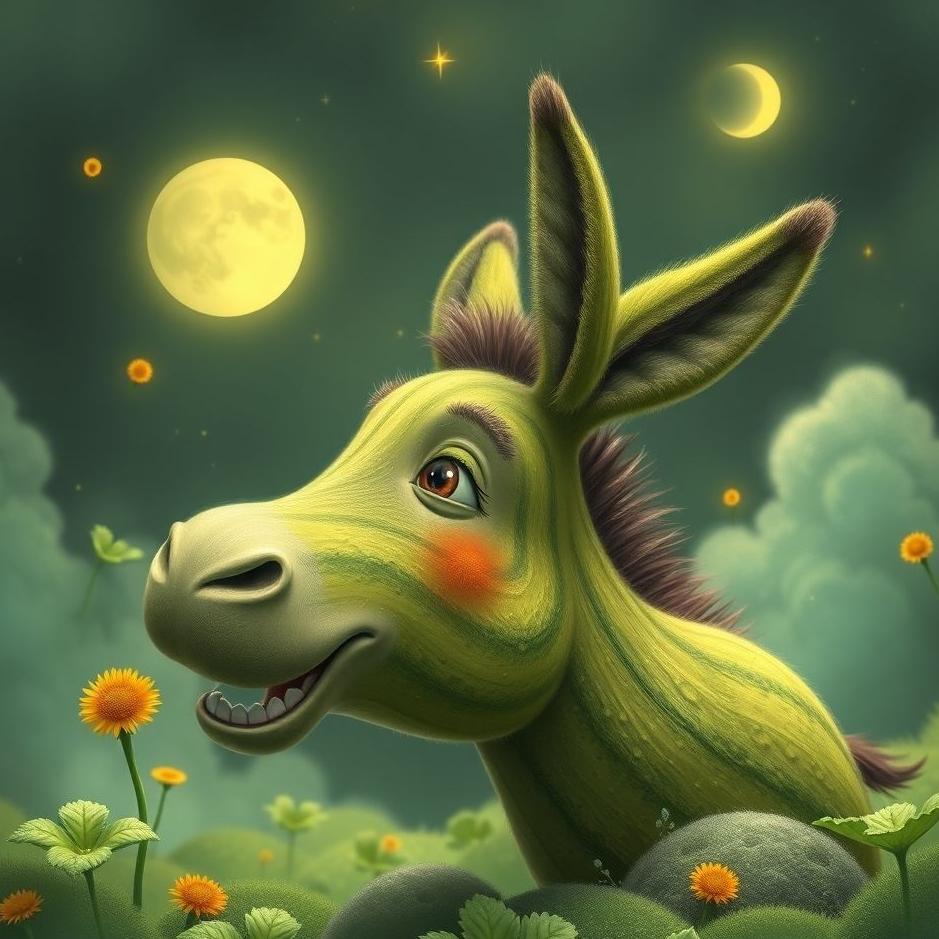 Dream : A donkey cucumber in a dream