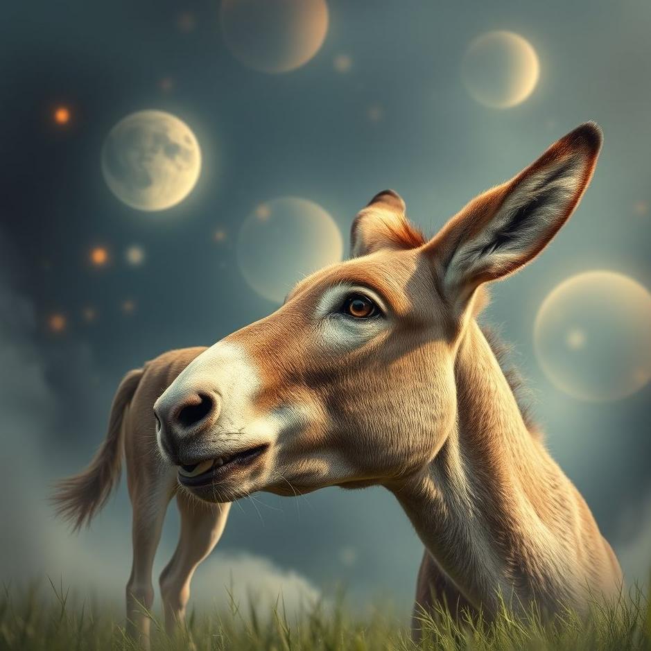 Dream : A donkey dog ​​in a dream