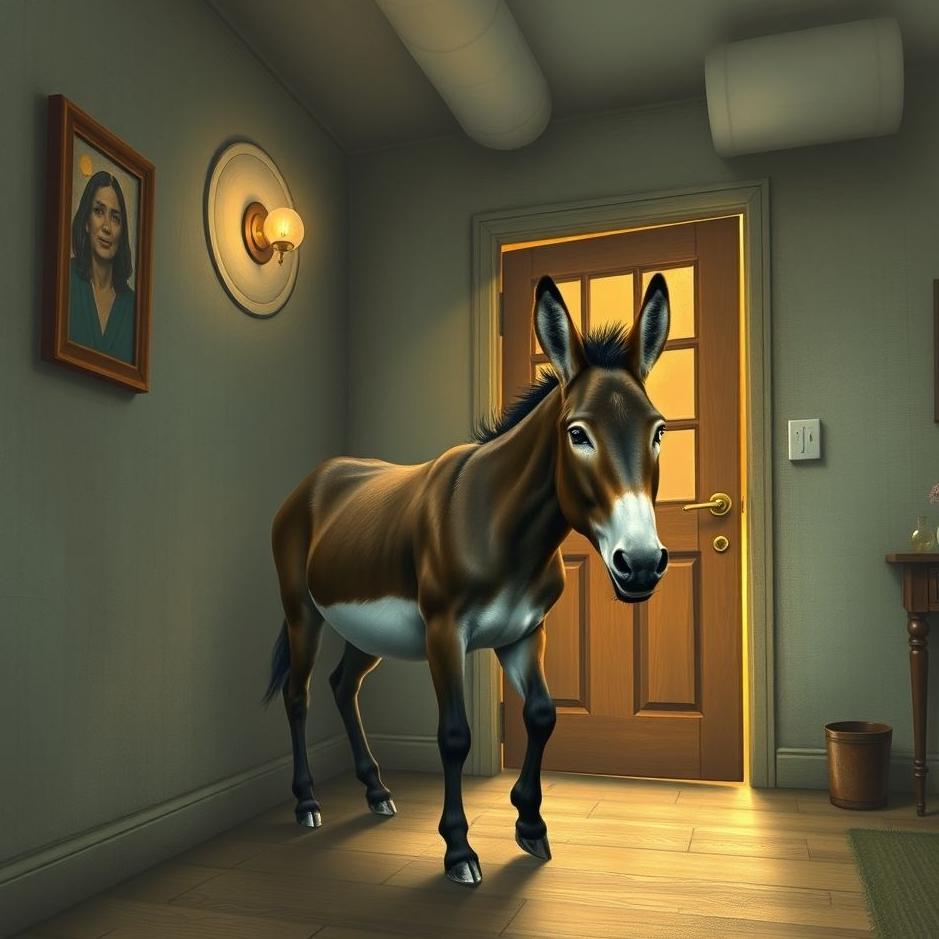Dream : A donkey entering the house in a dream
