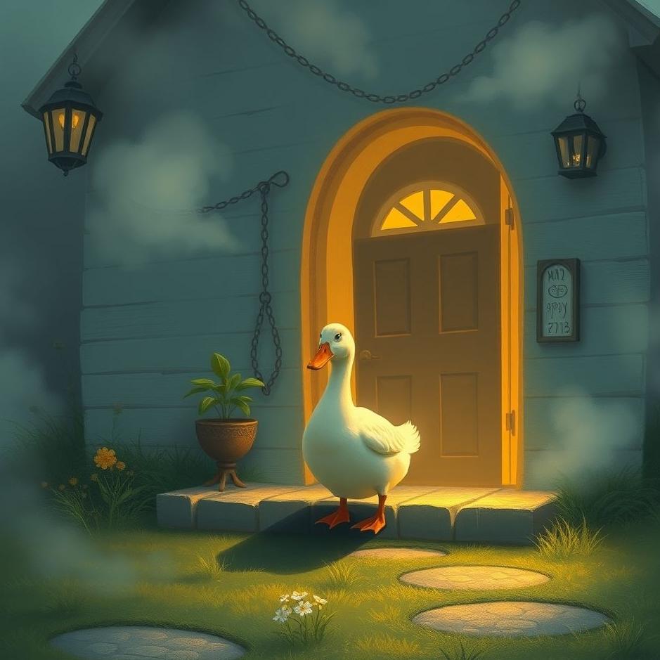 Dream : A duck enter the house in a dream