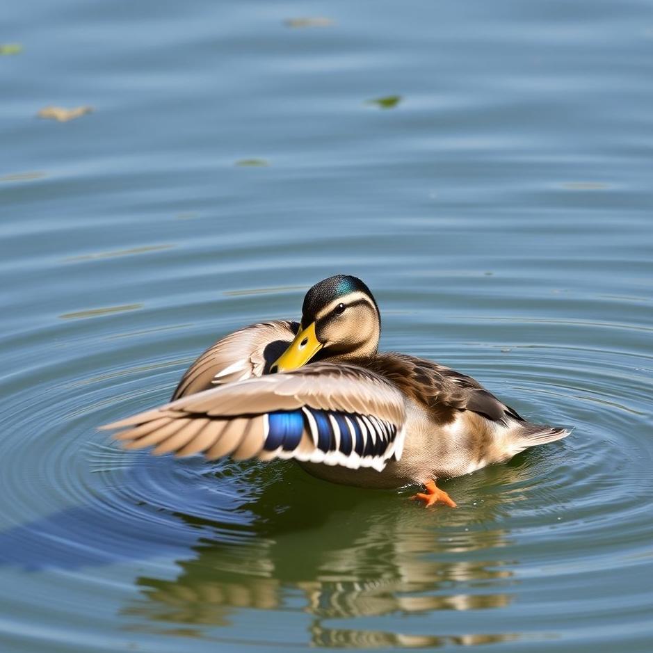 Dream : A duck landing on your head 
