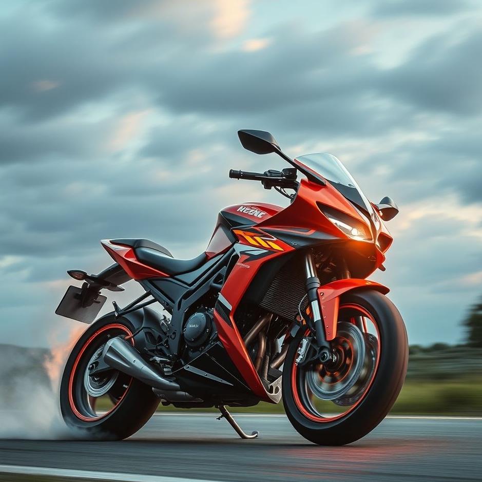 Dream : A fast motorbike in a dream