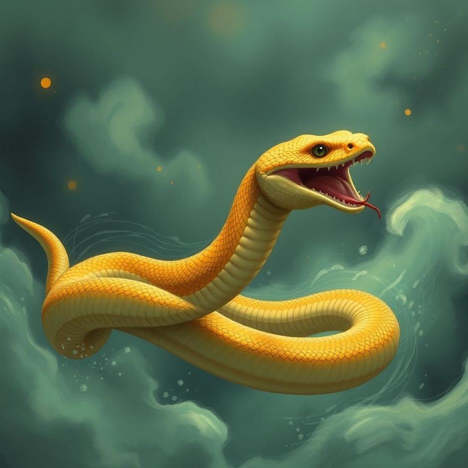 Dream : A fast running snake in a dream