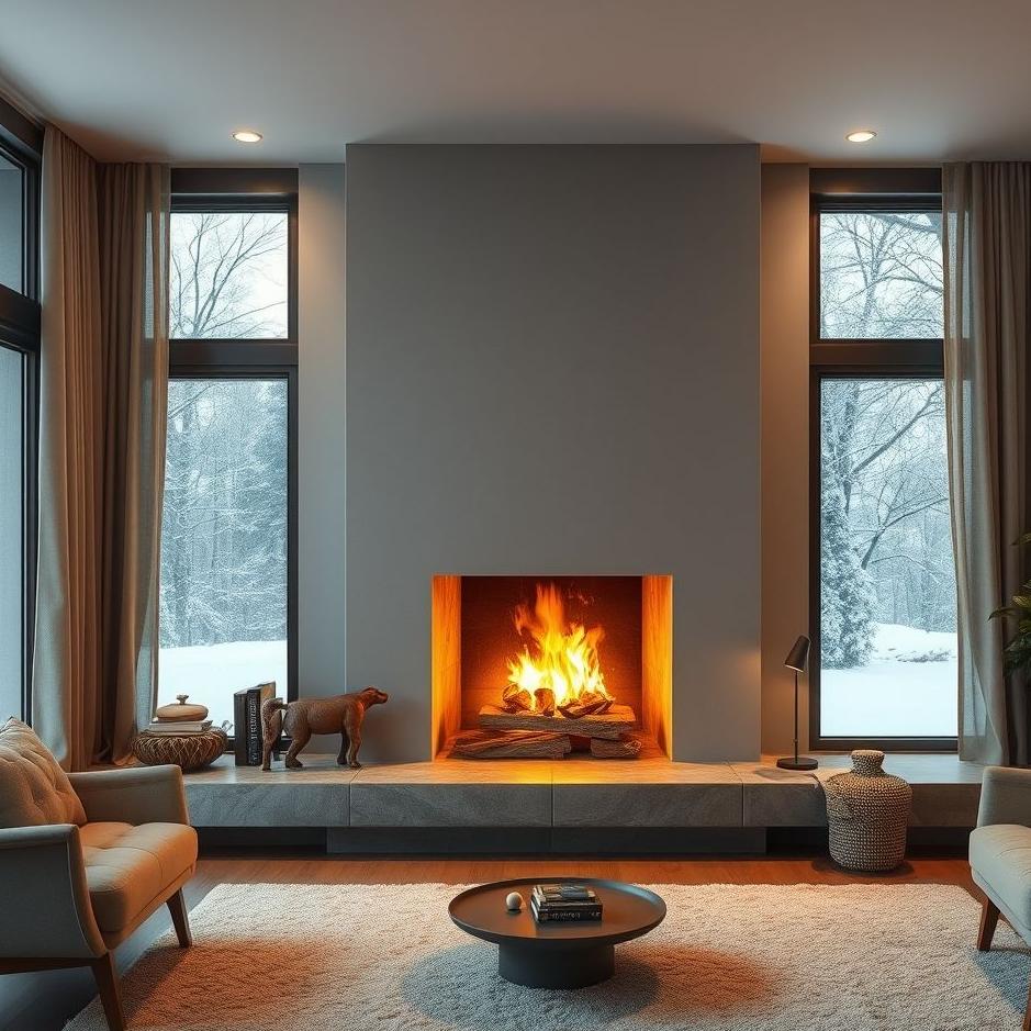 Dream : A fireplace at home in a dream