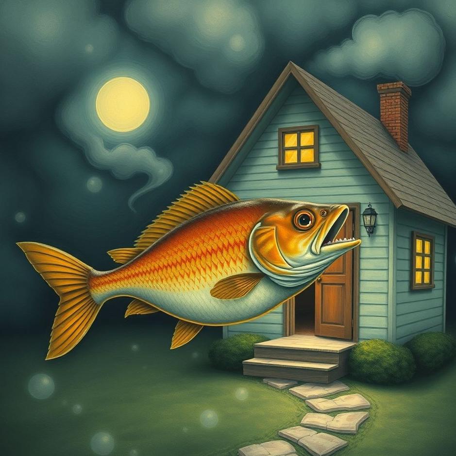 Dream : A fish coming out of the house in a dream