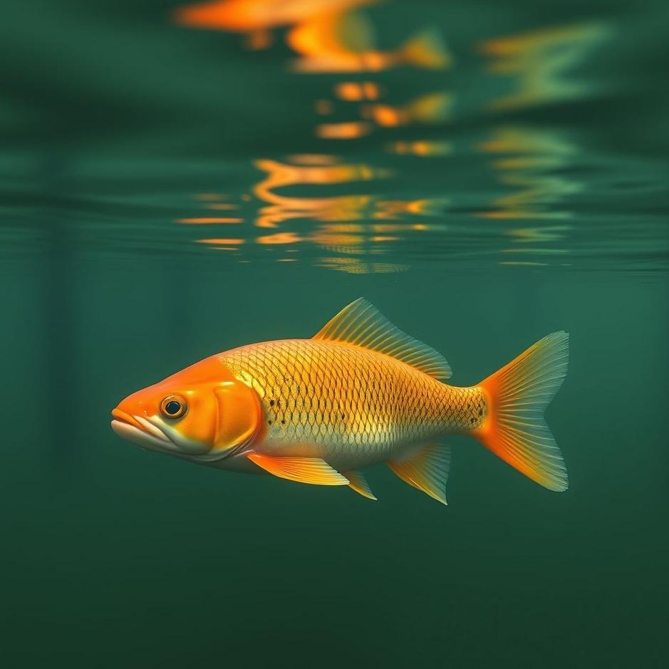 Dream : A fish in a lake in a dream