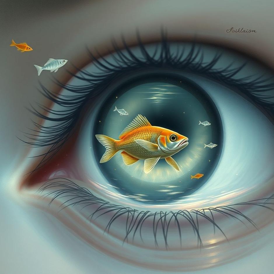 Dream : A fish in your eyes in a dream