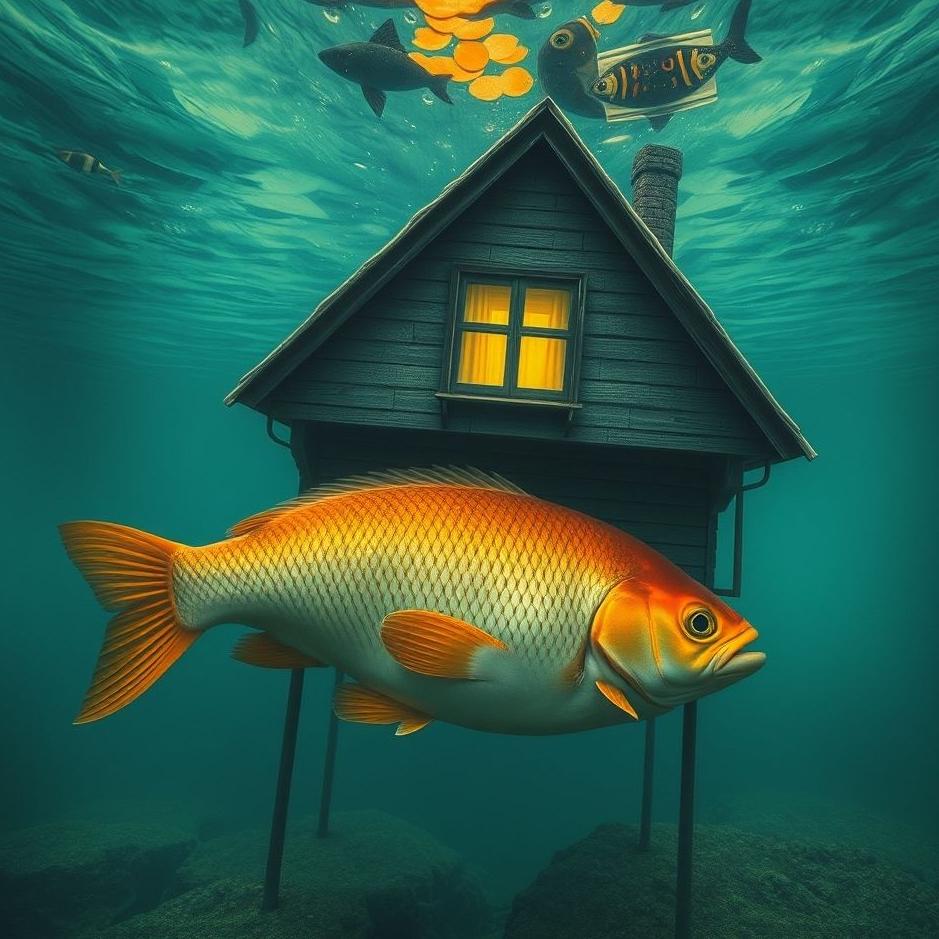 Dream : A fish under the house in a dream