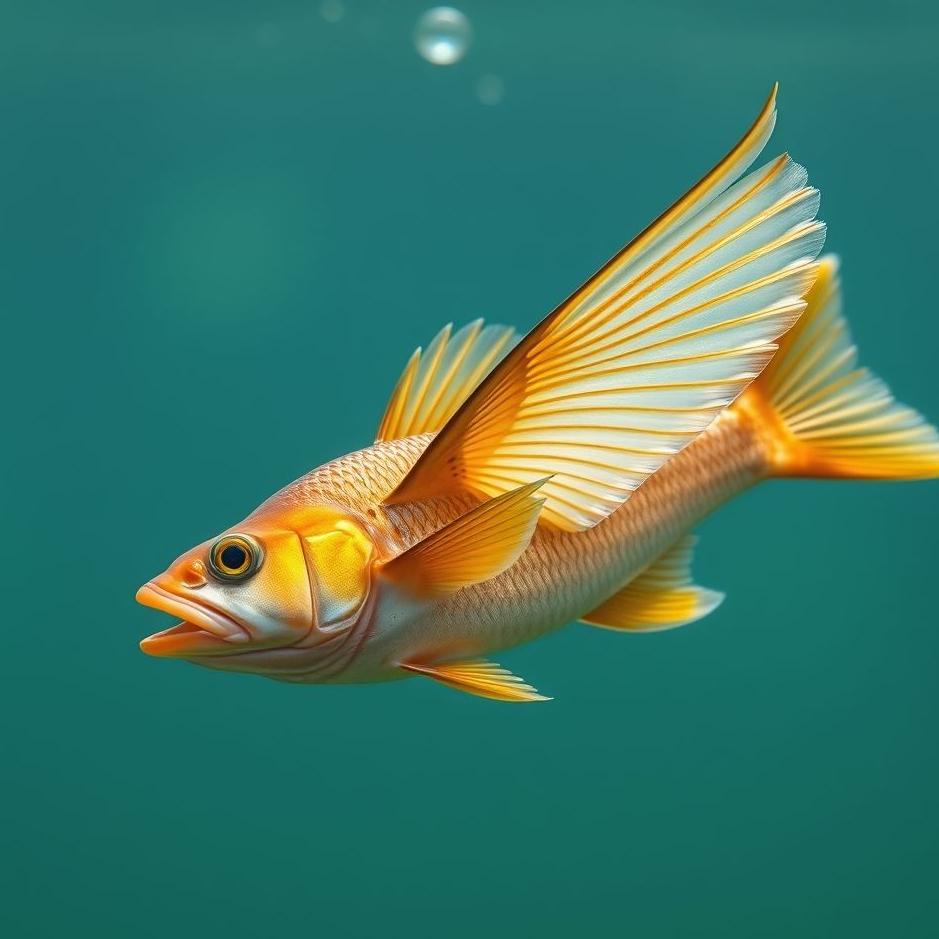 Dream : A fish winging and flying