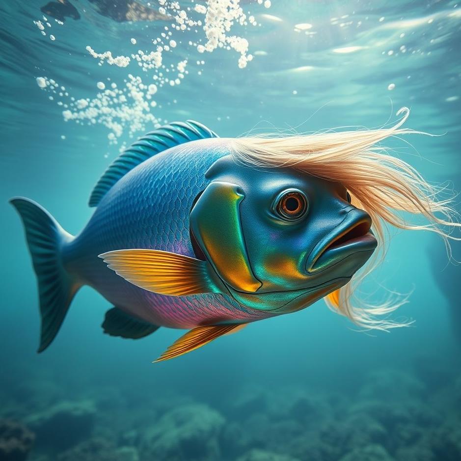 Dream : A fish with a human head in a dream