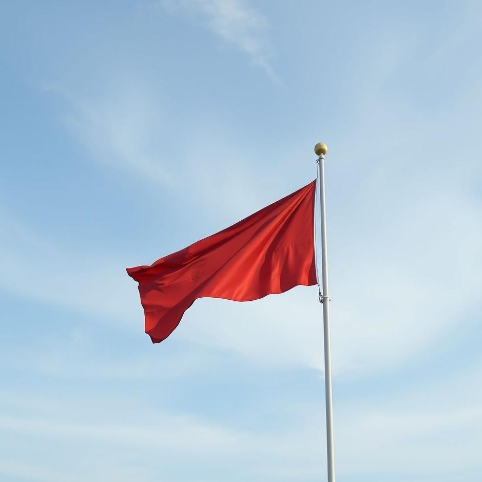 Dream : A flag on a flagpole in a dream