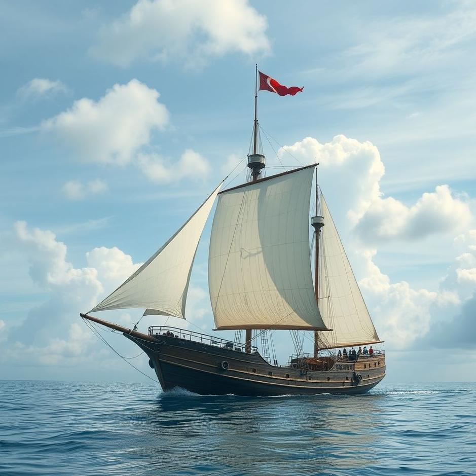 Dream : A flag on a ship in a dream