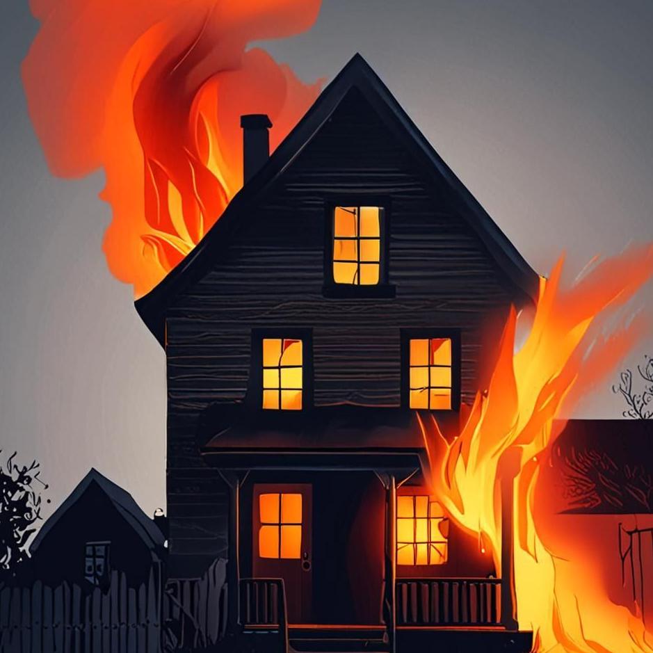 Dream Dictionary : A flame coming out of a house in a dream
