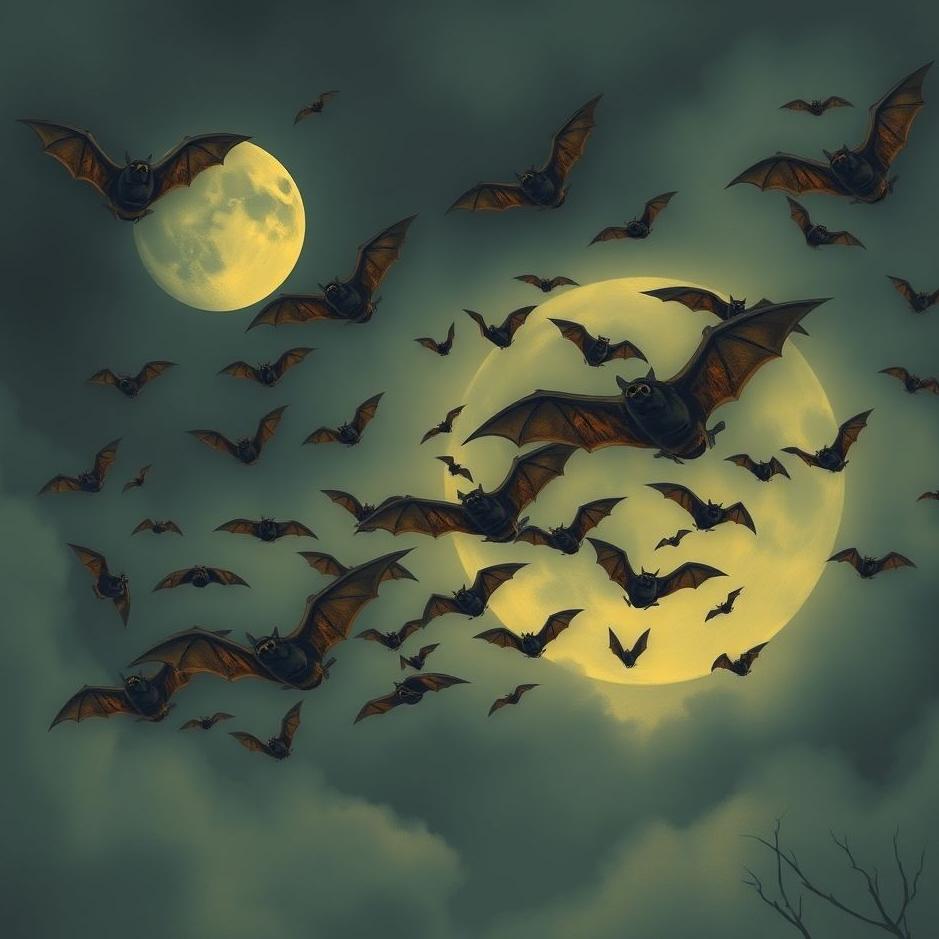Dream Dictionary : A flock of bats at home in a dream