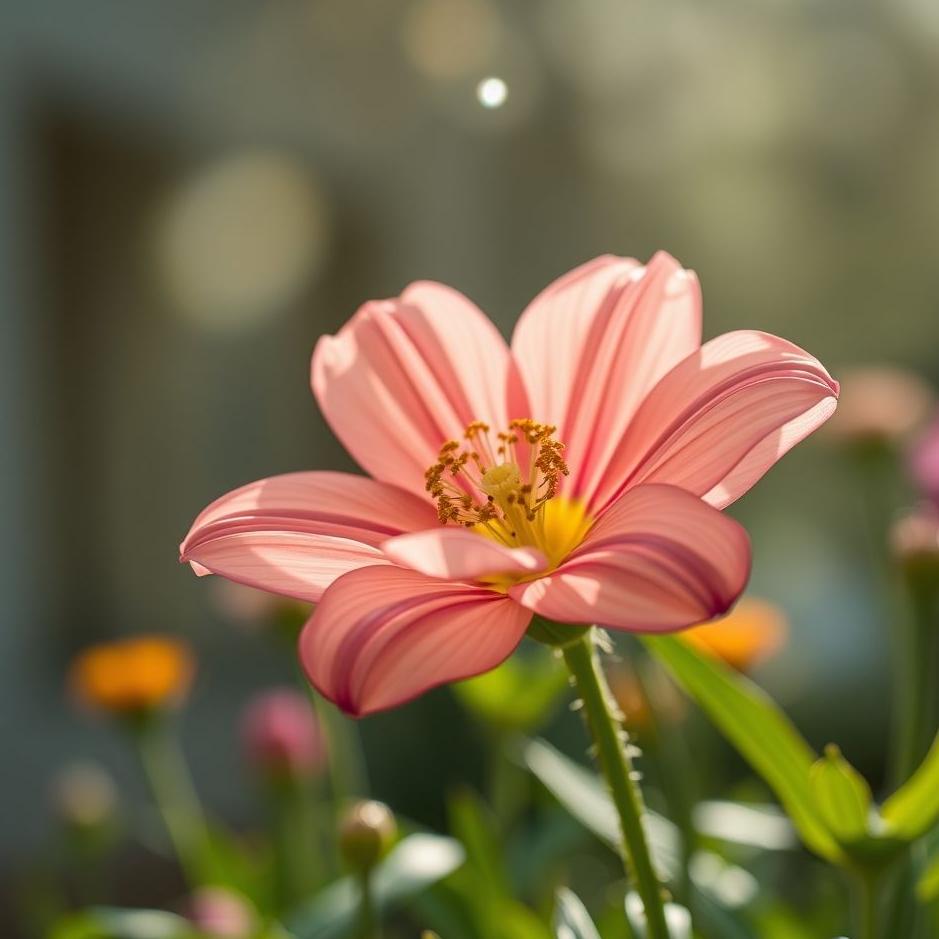 Dream : A flower at home breaking in a dream