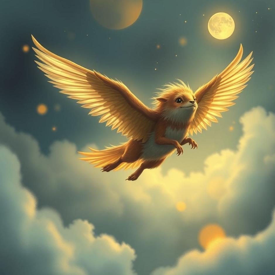 Dream : A flying animal at home in a dream