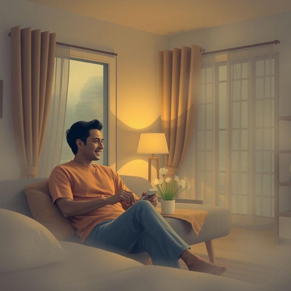Dream : A foreign male guest at home in a dream