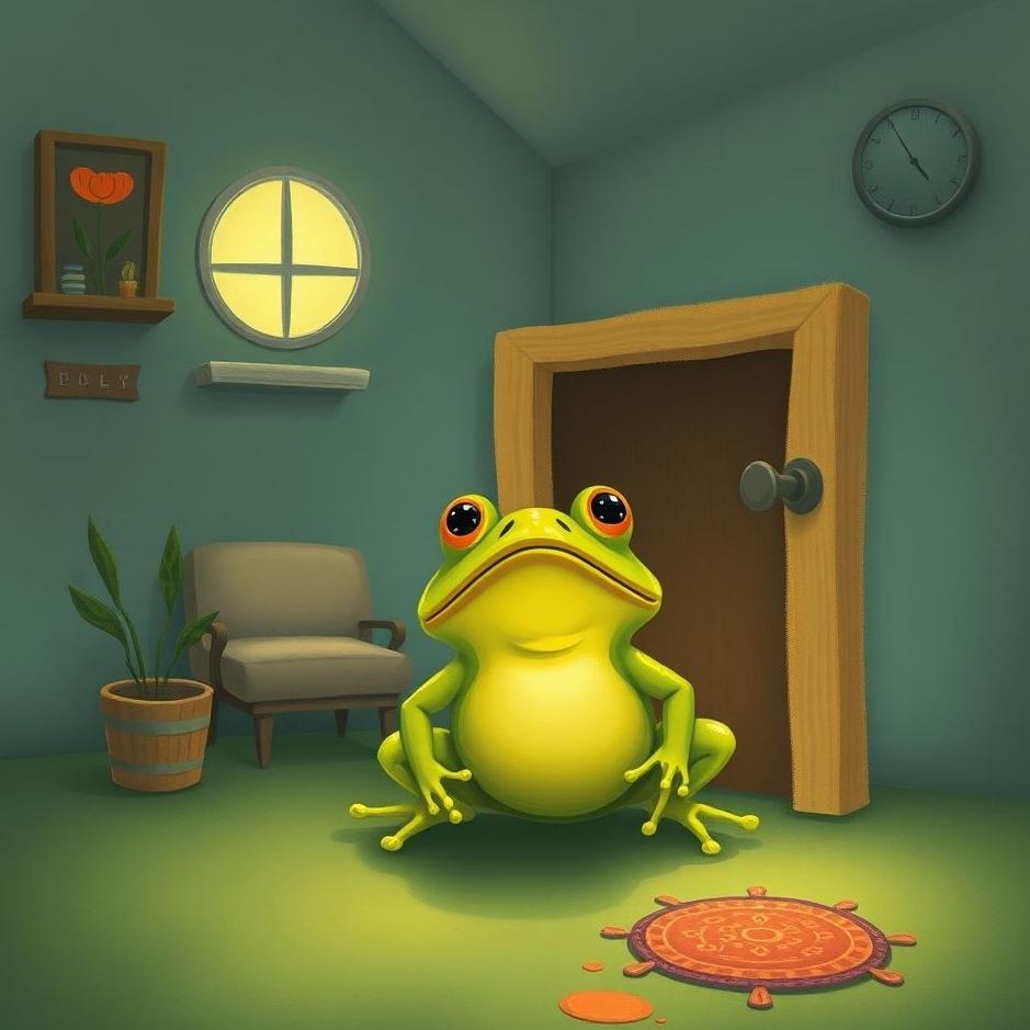 Dream : A frog enter the house in a dream