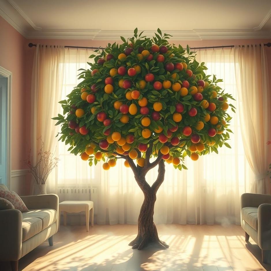 Dream : A fruit tree at home in a dream