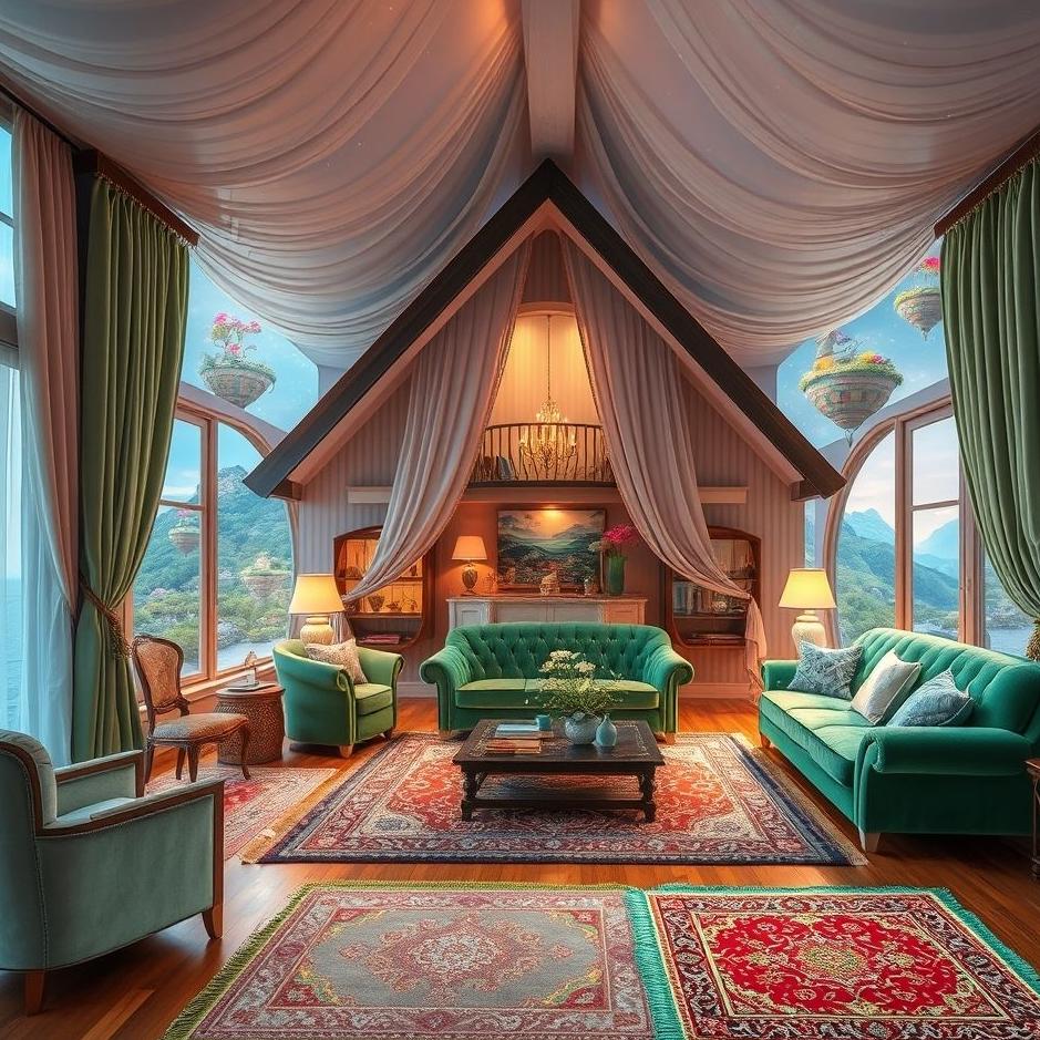 Dream : A furnished beautiful house in a dream