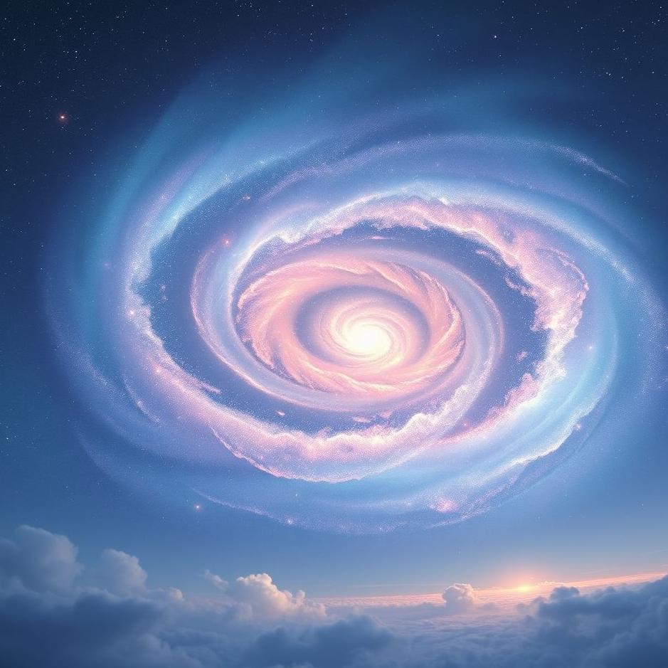 Dream : A galaxy in the sky in a dream