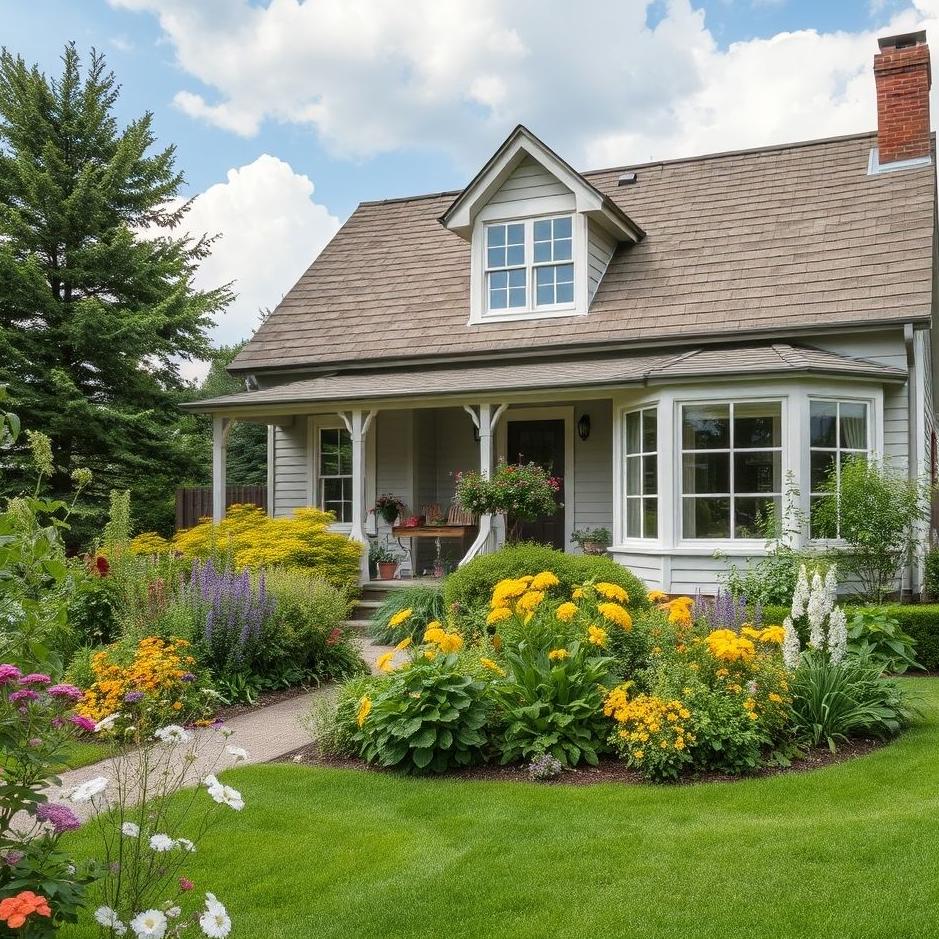 Dream : A garden in front of the house in a dream