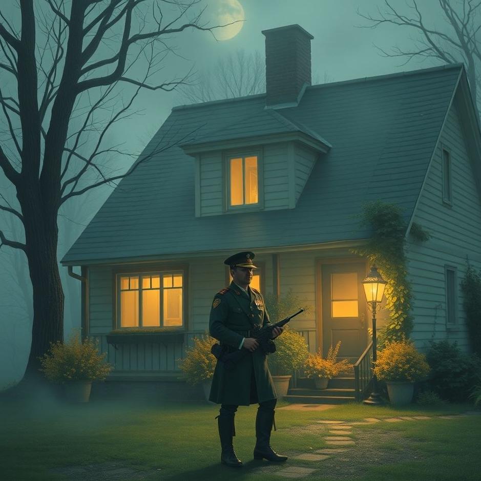 Dream : A gendarme at home in a dream