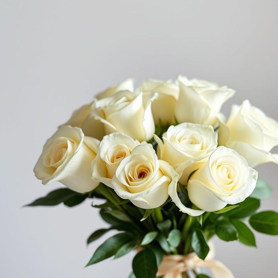 Dream : A gift of white roses 