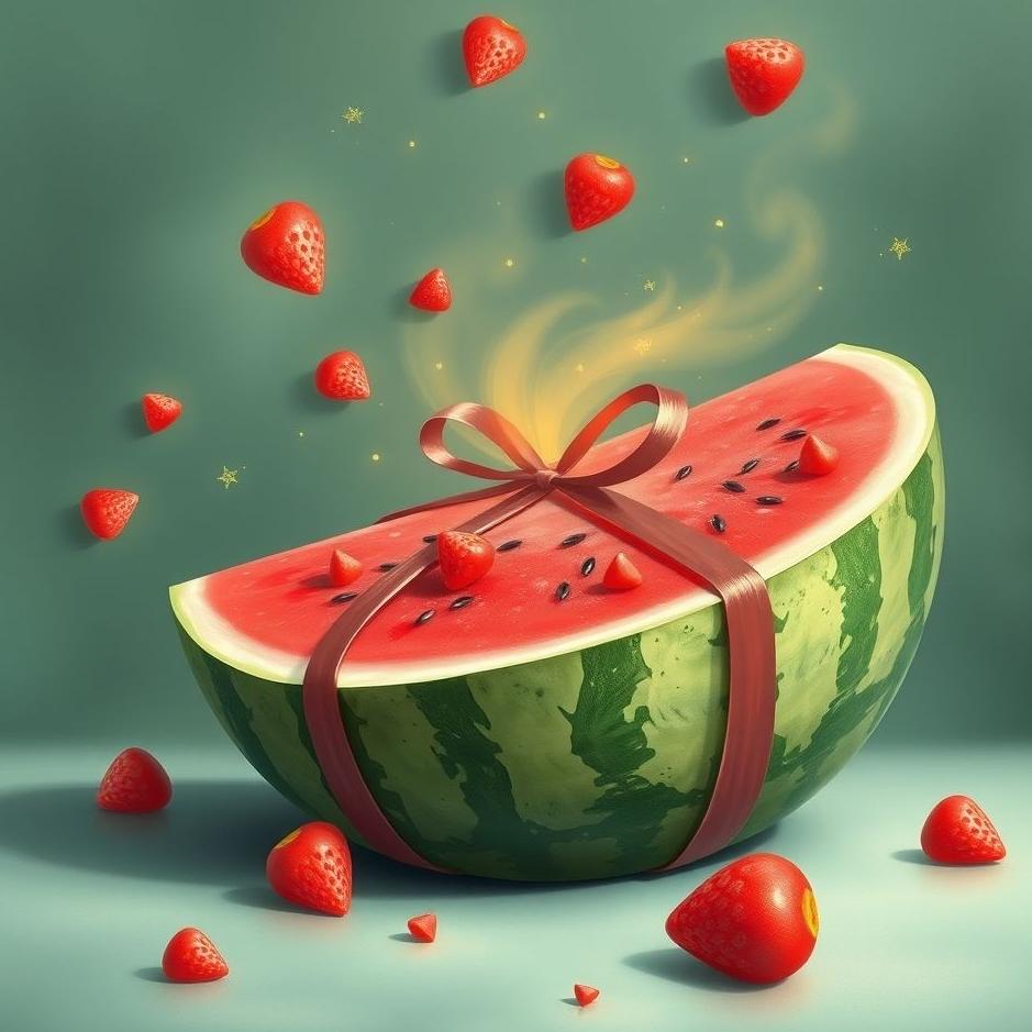 Dream : A gift watermelon in a dream