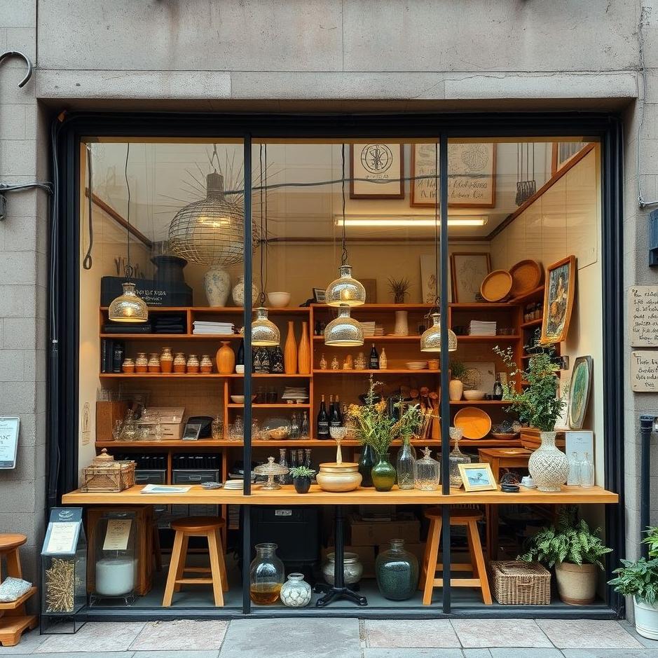 Dream : A glass shop 