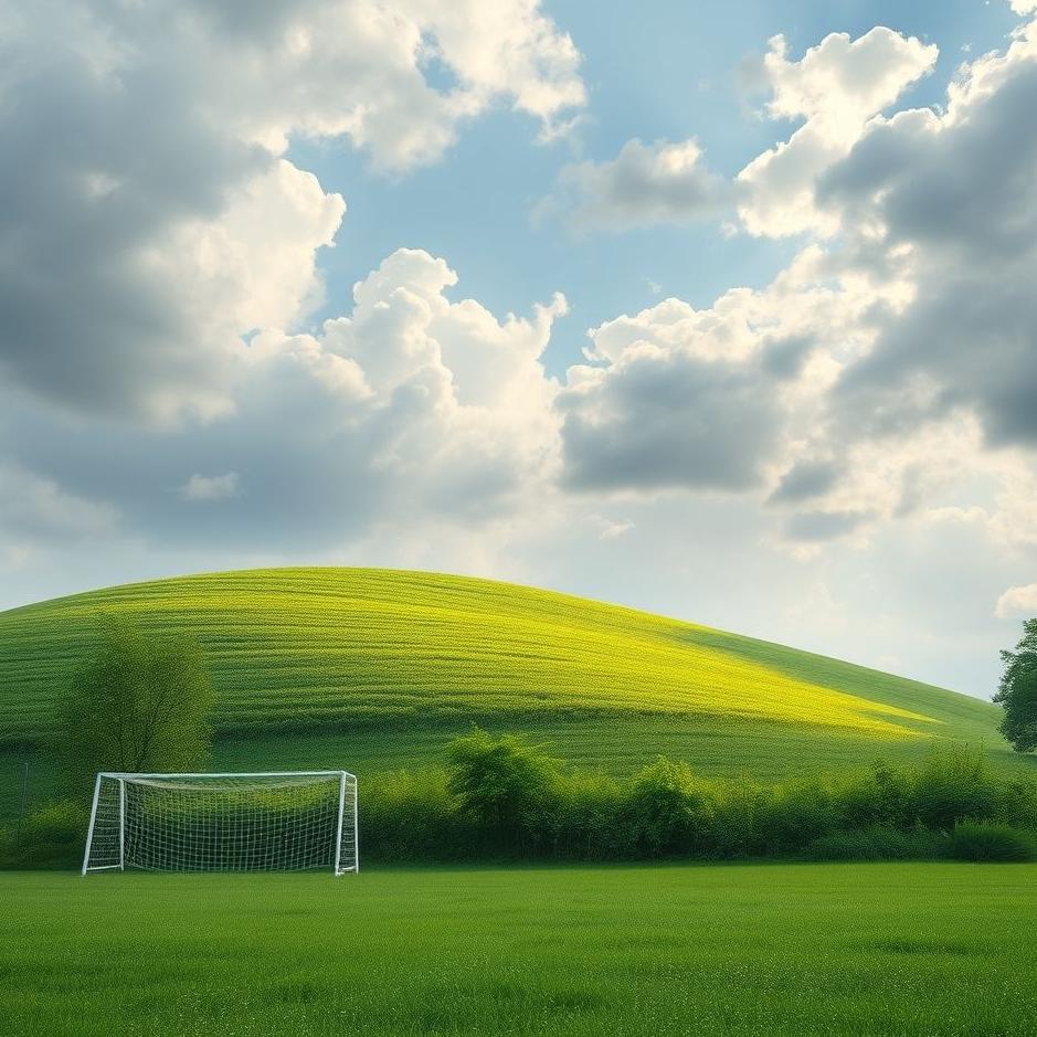 Dream : A goal and greenery in a dream