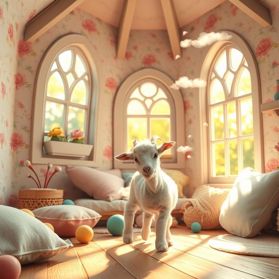 Dream : A goat cub at home in a dream