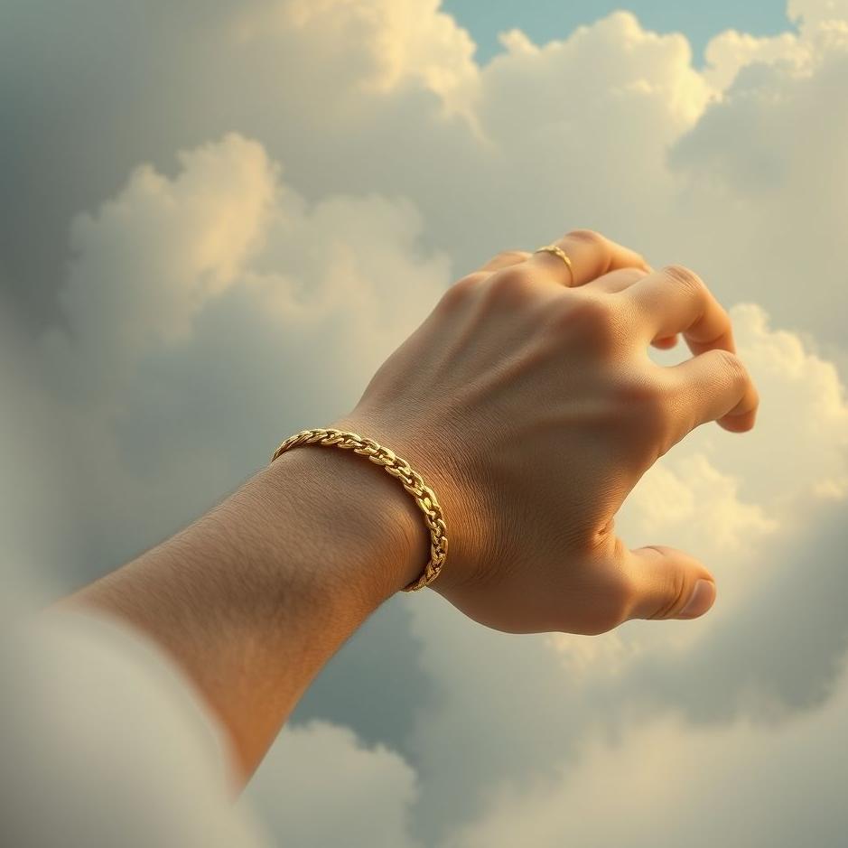 Dream : A gold bracelet on a man in a dream