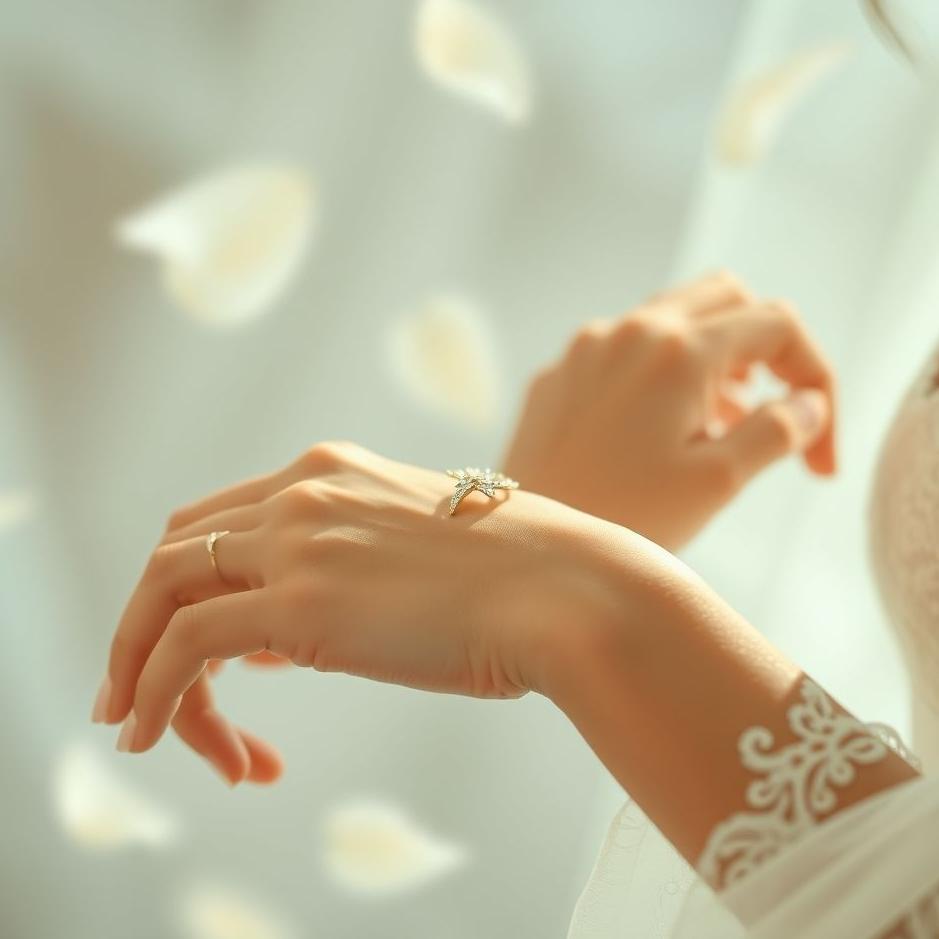 Dream : A gold bracelet on the bride's arm in a dream