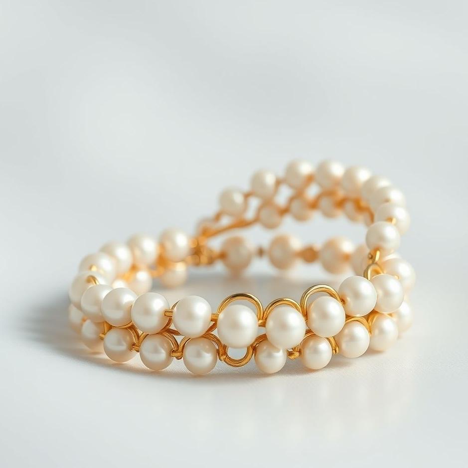Dream : A gold bracelet with pearls in a dream
