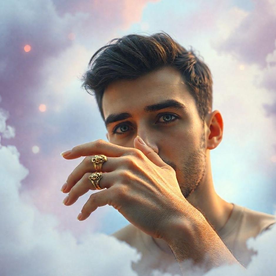 Dream : A gold ring on a man in a dream