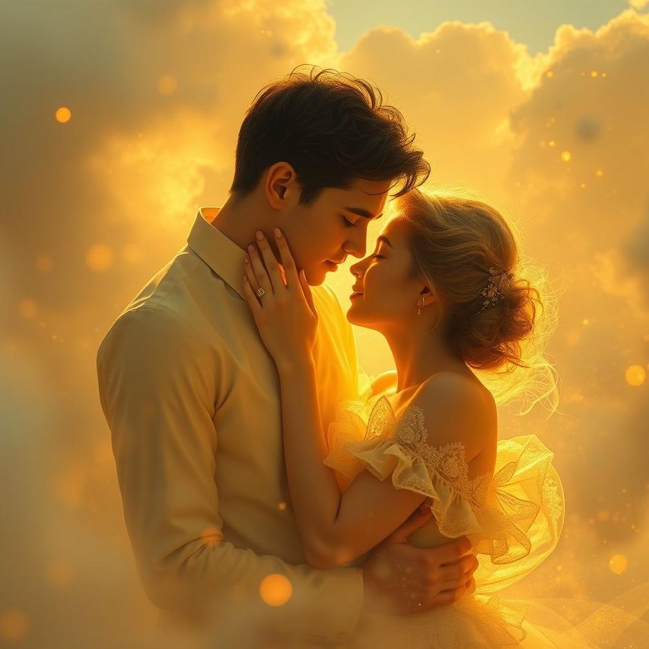 Dream : A golden lover in a dream