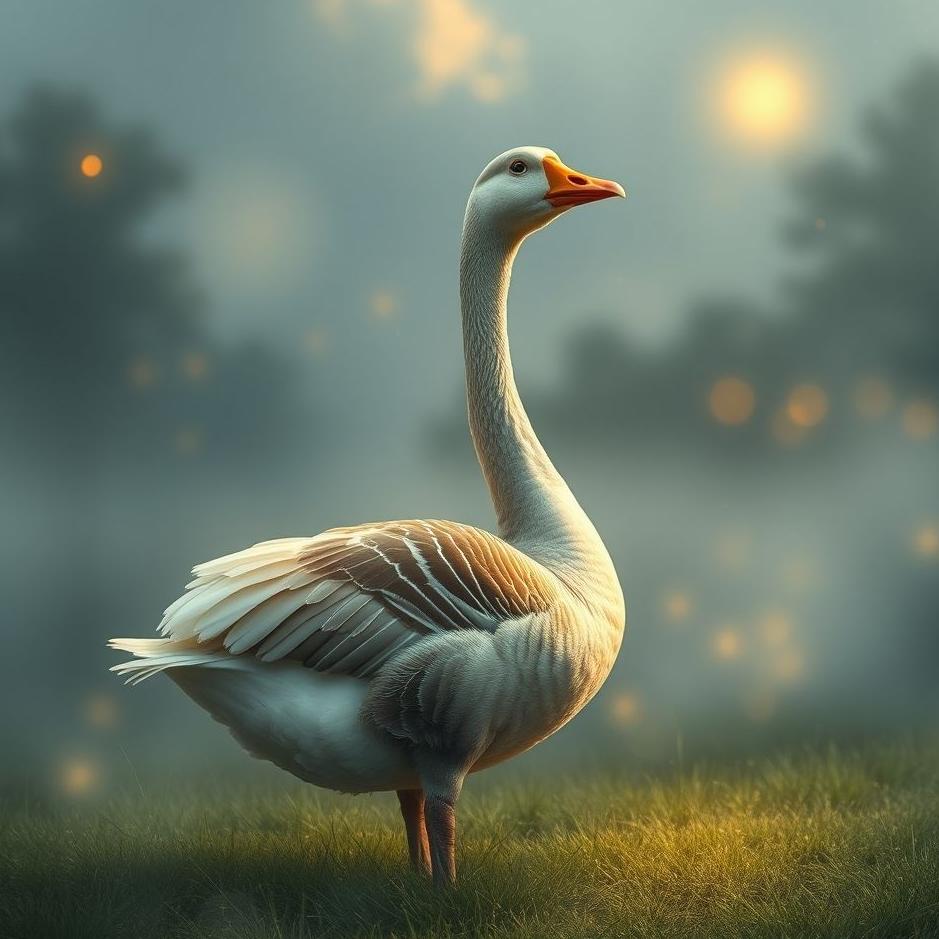 Dream : A goose at home in a dream