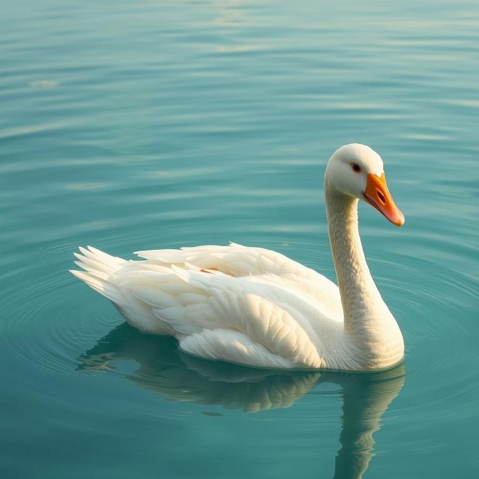 Dream : A goose in a pool in a dream