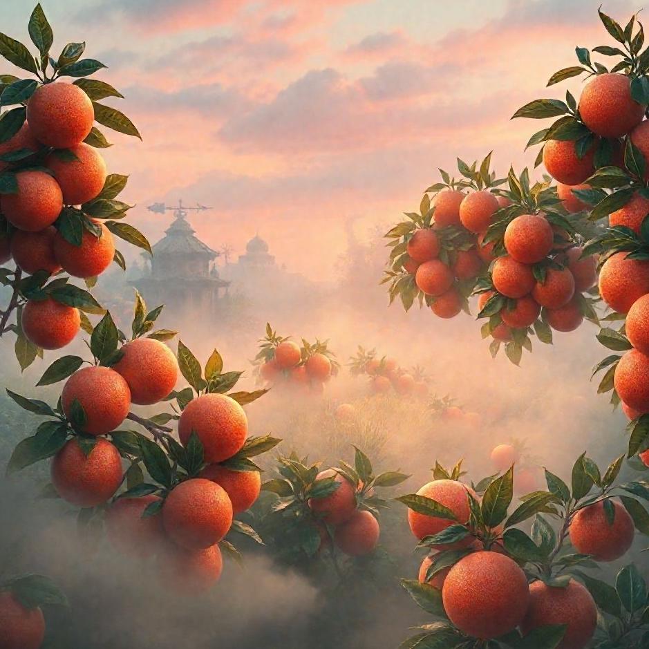 Dream : A grapefruit garden in a dream