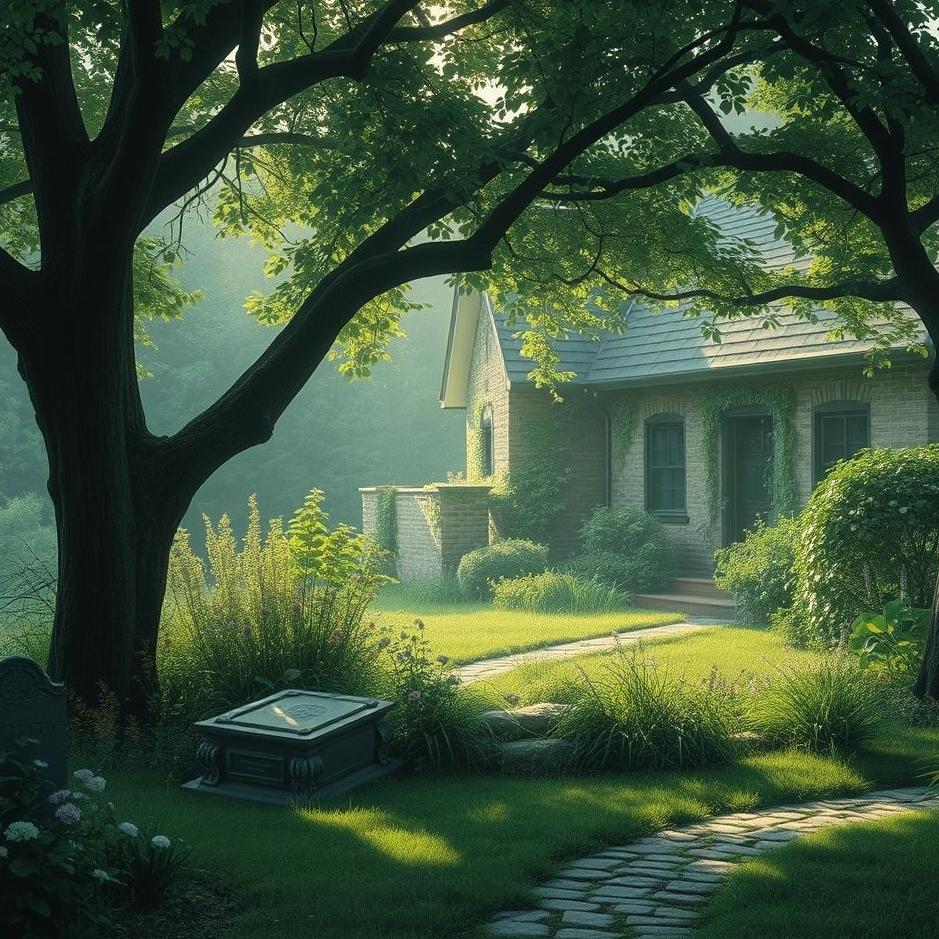 Dream : A grave in the garden of your house in a dream