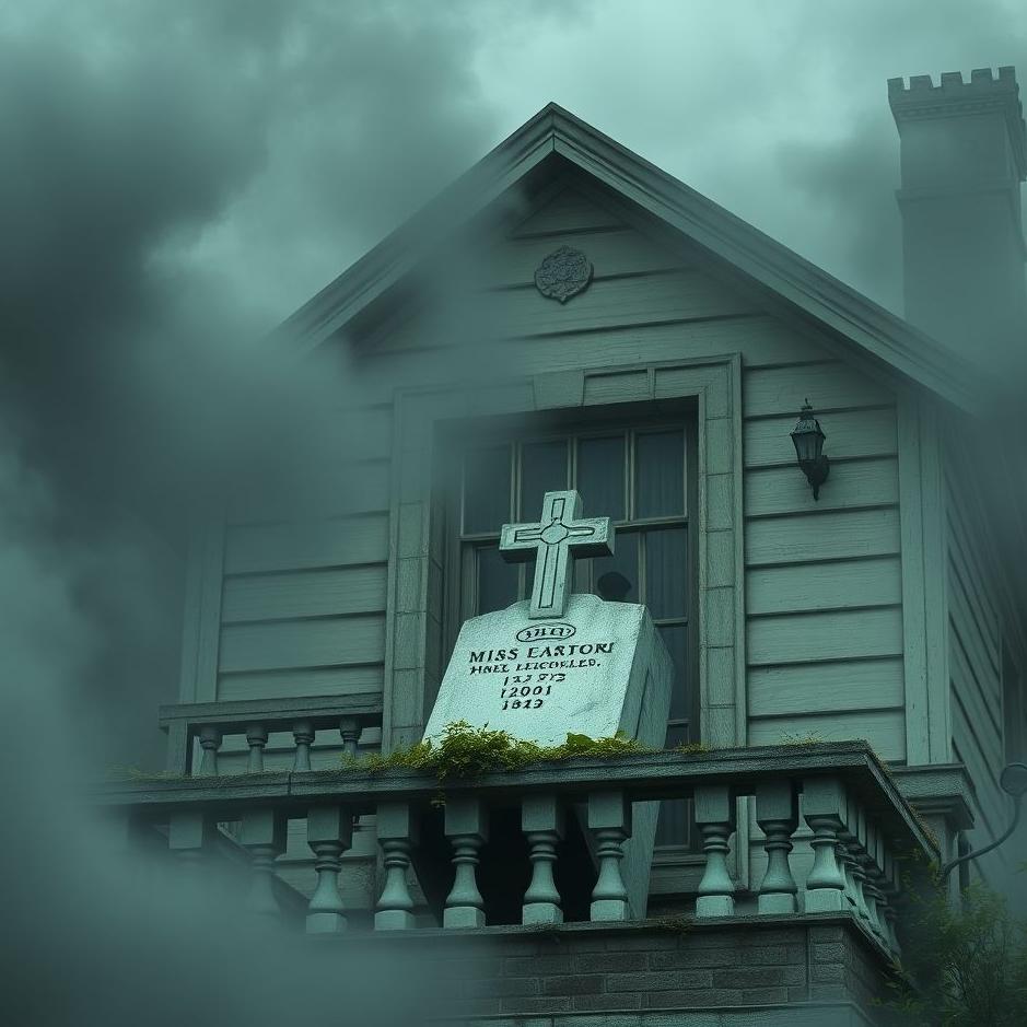 Dream : A grave on the balcony of a house in a dream