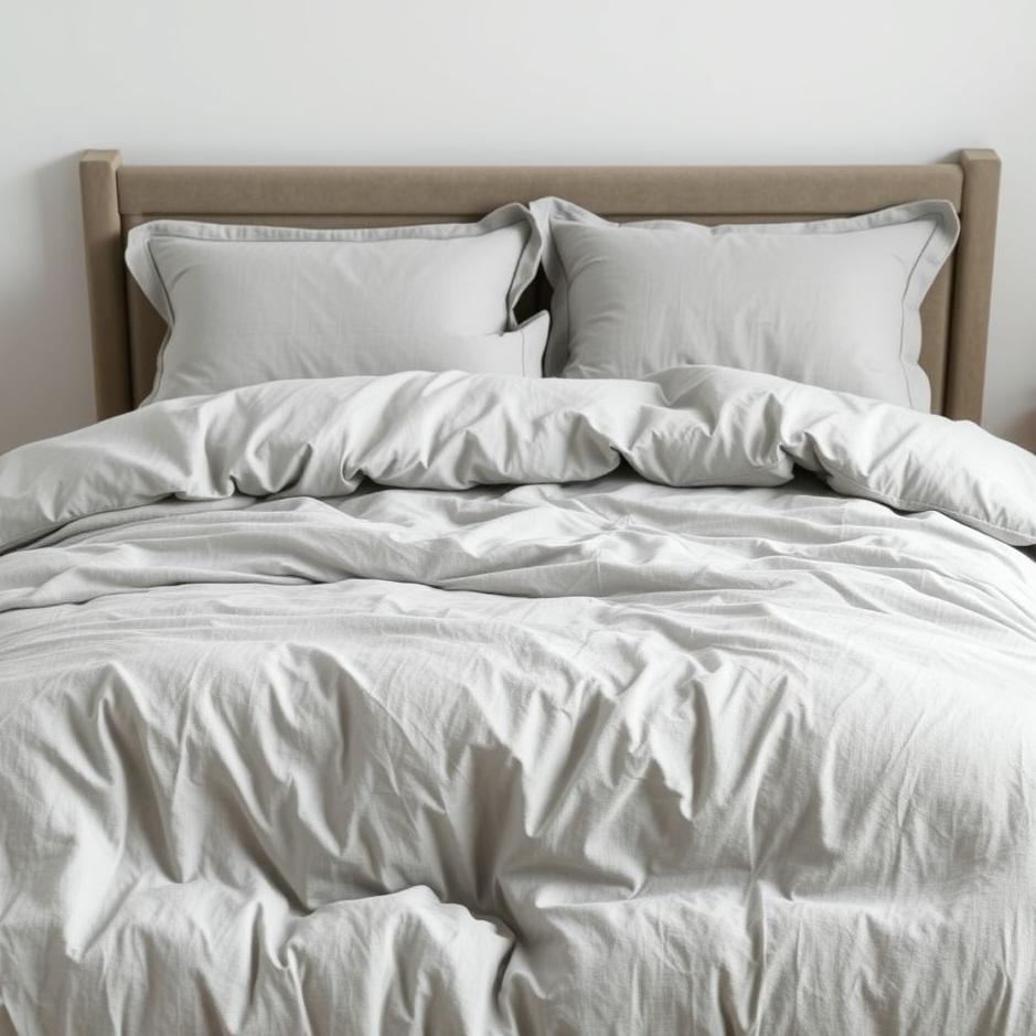 Dream : A gray bedspread in a dream