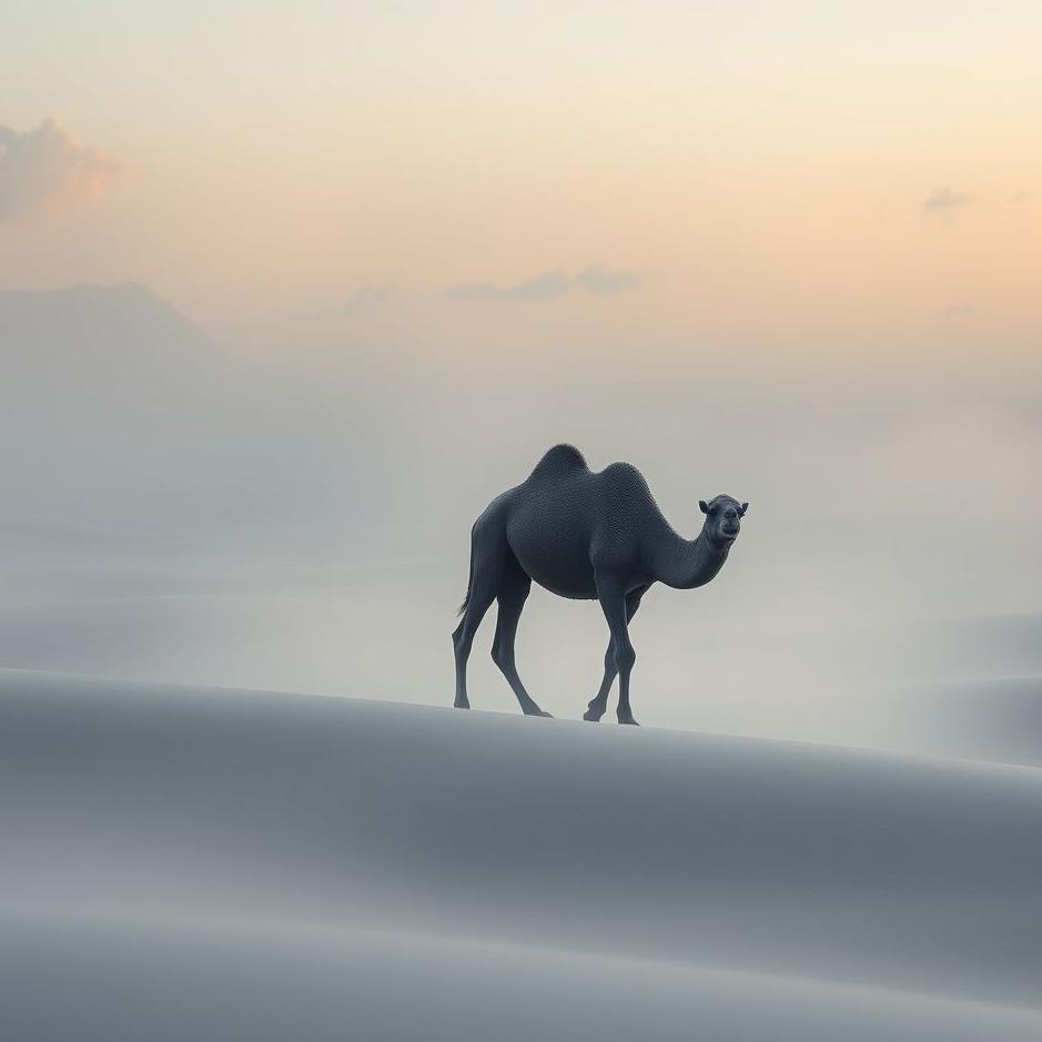 Dream : A gray camel in a dream