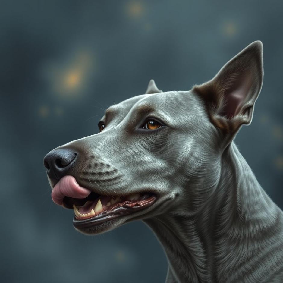 Dream : A gray dog ​​bite in a dream