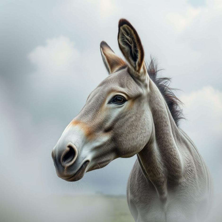 Dream : A gray donkey in a dream