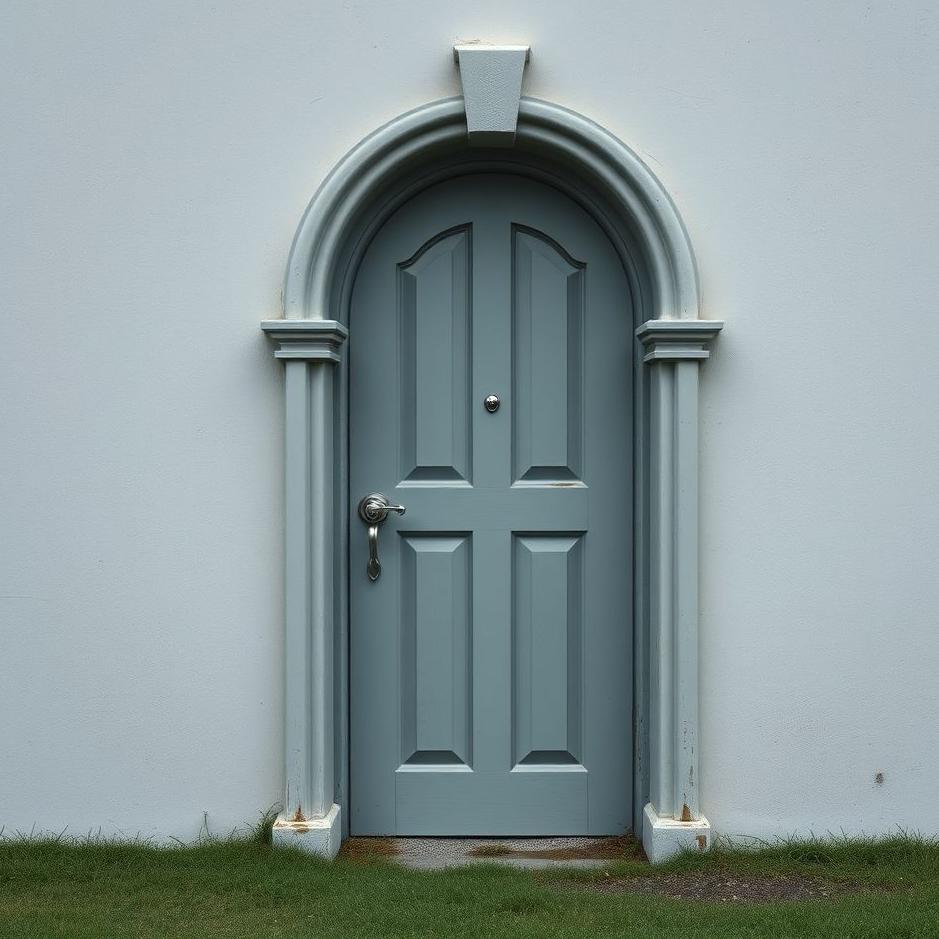 Dream : A gray door in a dream