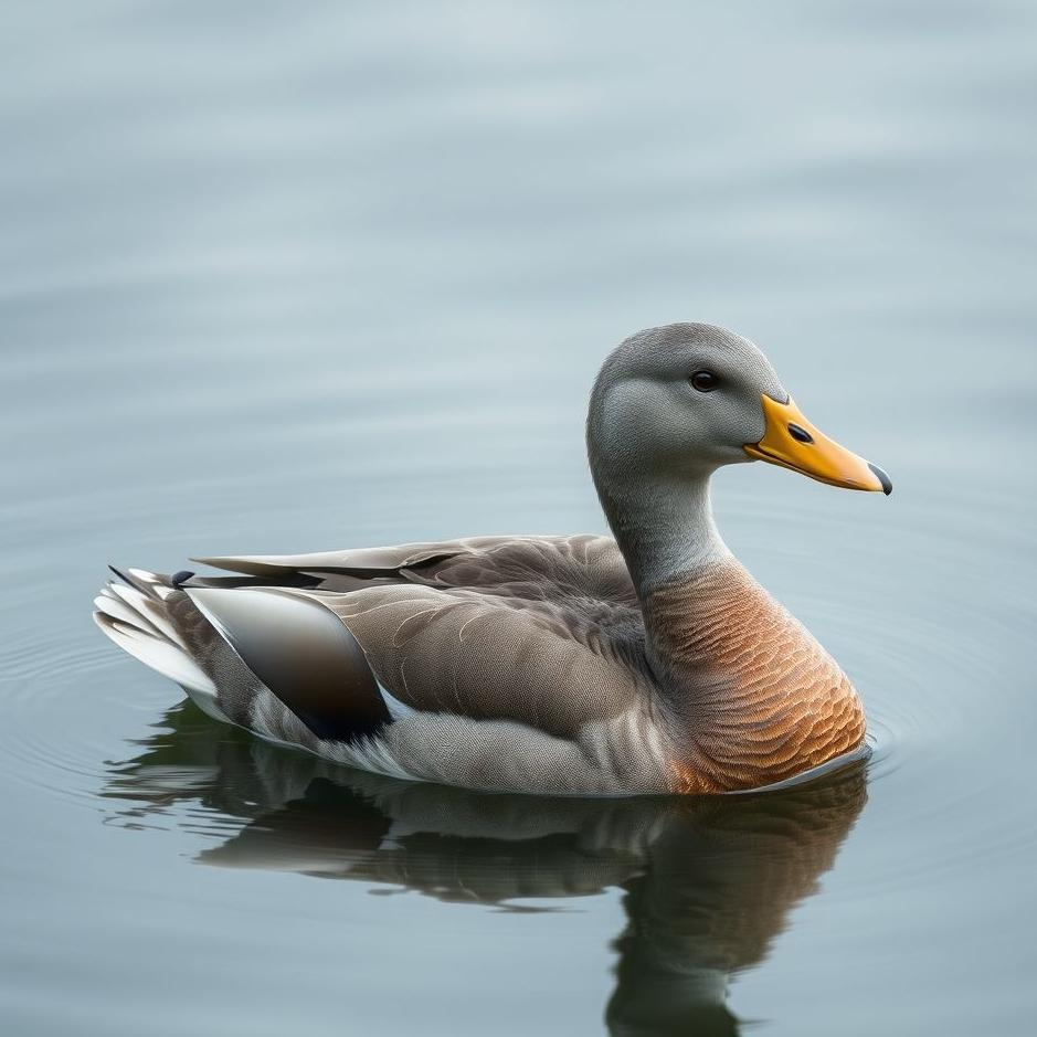 Dream : A gray duck in a dream