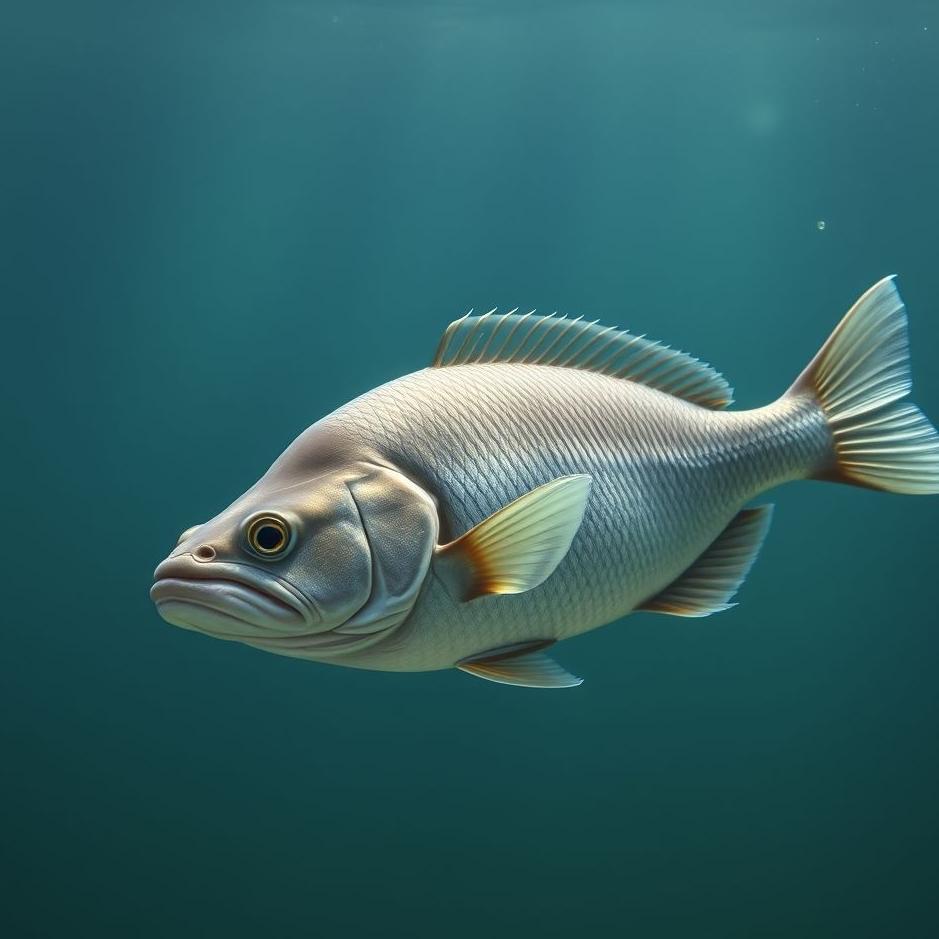 Dream : A gray fish in a dream